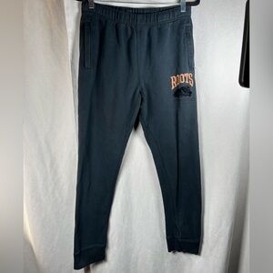 Roots Athletic Heritage Sweatpants with Zippered Pockets - Small in Washed Black